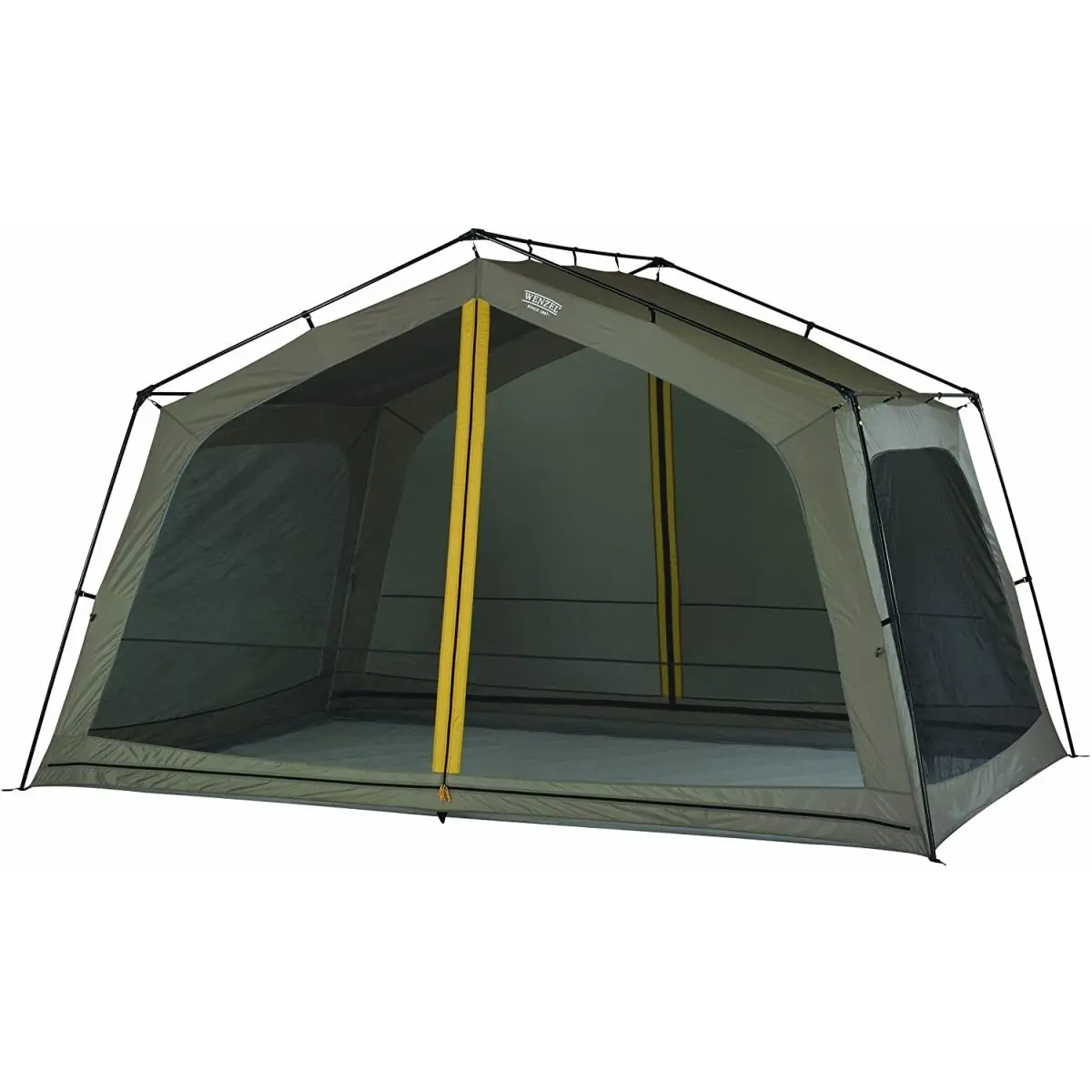 Wenzel Zephyr Large Insect-Proof Screen House Tent - 117 Sq Ft, Steel Frame, Screen Walls, Sun Protection for Camping & Hiking, Campground, Easy Entry/Exit, Net Frame Tents, 31 Lbs, Hiking / Light Outdoor, Portable Enclosure Frame Tents
