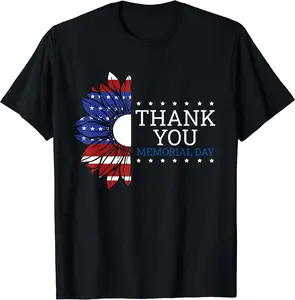 American Flag Memorial Day Shirts For Women Memorial Day T-Shirt