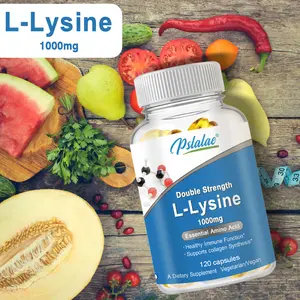 Pslalae - L-Lysine Supplement - 1000mg - Double Strength, Essential Amino Acid - Premium Formula