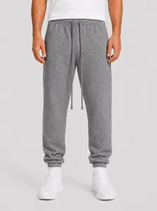 Unisex Cuff Hem Full-Length Sweatpants - Clean Look, Elastic Waist, Clean Design, Casual Wear, Streetwear Loungewear Sports Bottoms
