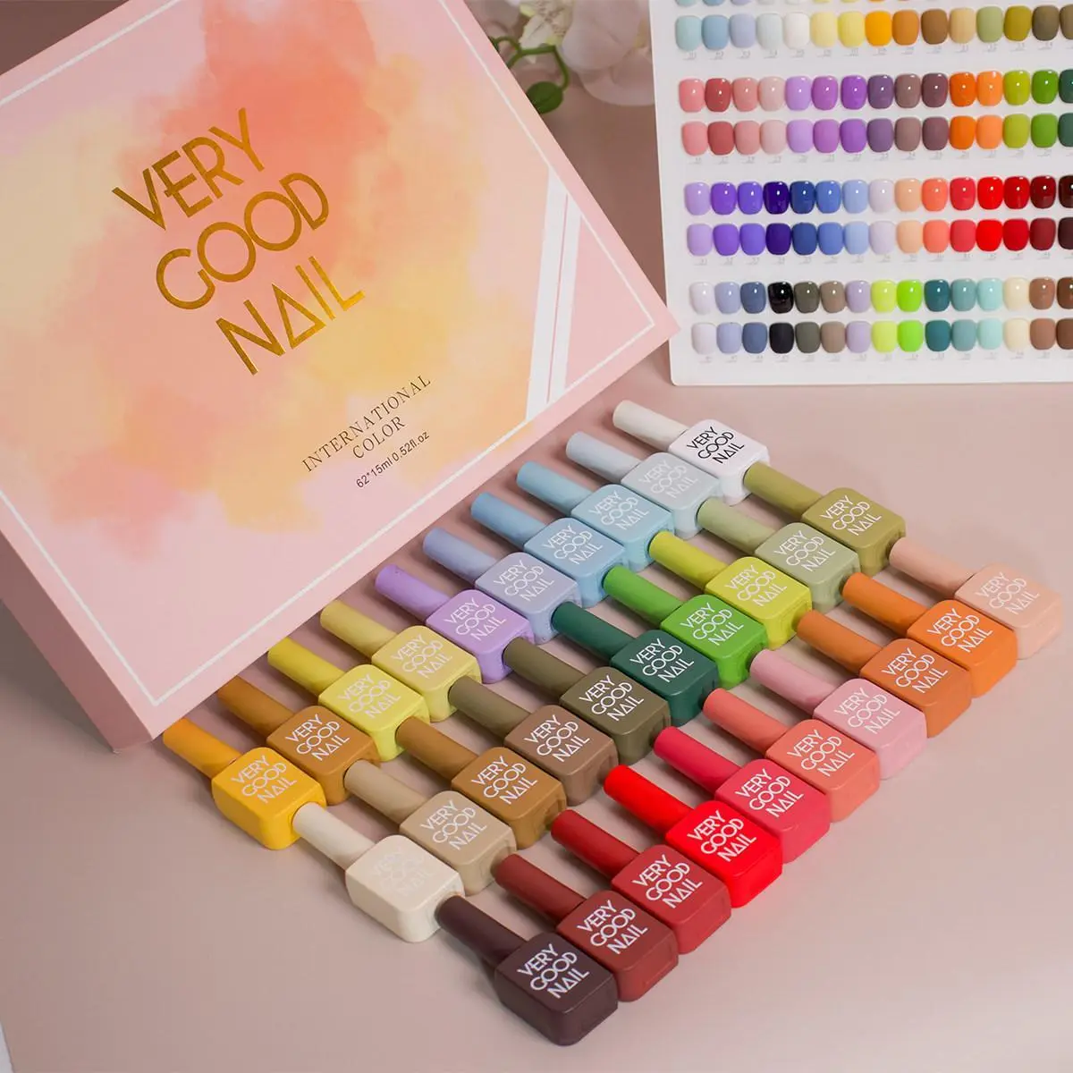 VERY GOOD NAIL gel polish set Color display tips included ready for immediate shipment Suitable for both professionals and beginners book trendy art Manicure Nail Art 3d sculpting soft gingerbread