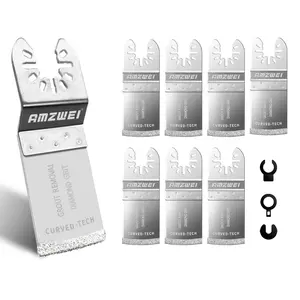 Father’s Day Gift 8-16PCS Diamond Oscillating Saw Blades for Tile, Concrete & Grout – Fits Dewalt, Milwaukee, Worx, Ryobi