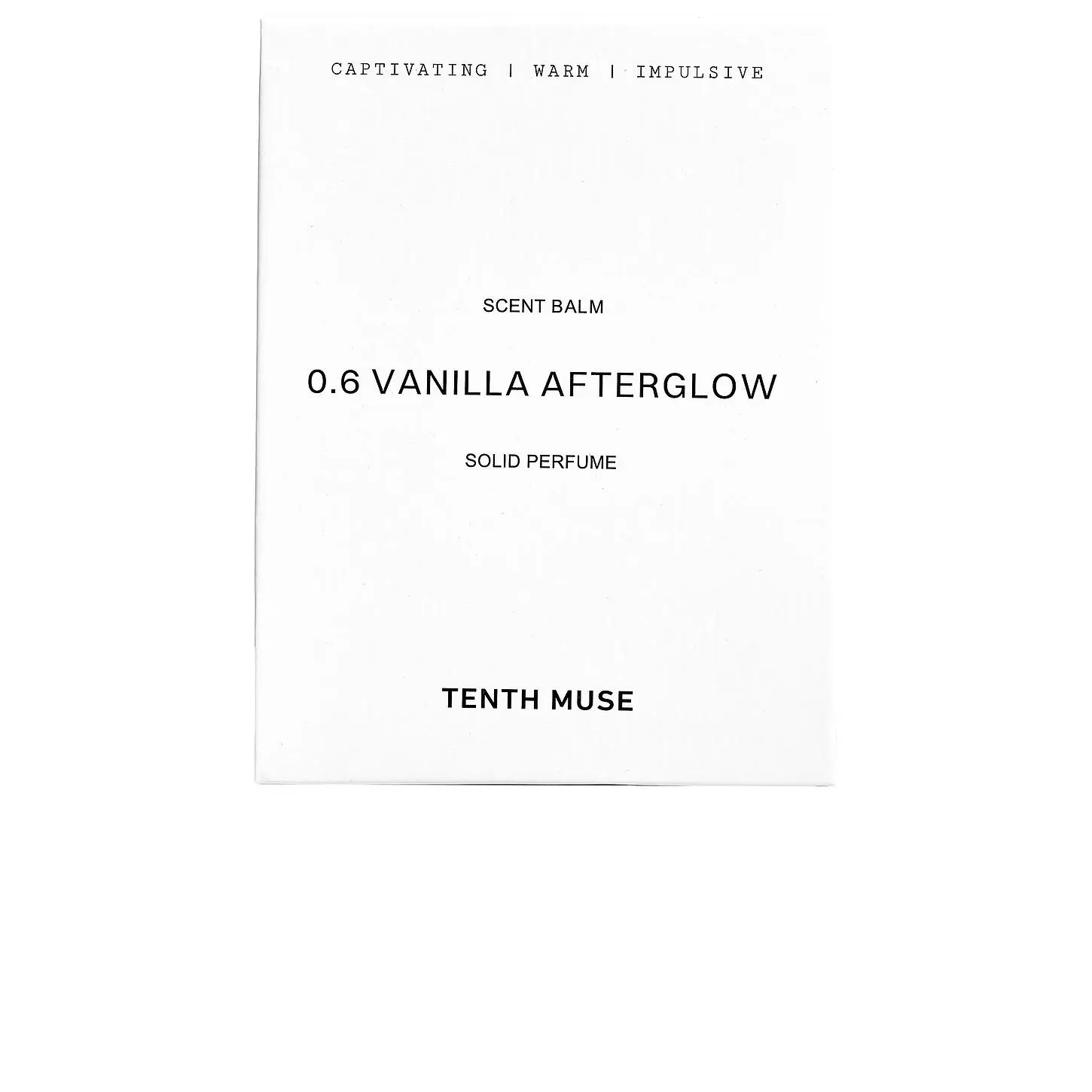 Tenth Muse Vanilla Afterglow Solid Perfume Balm