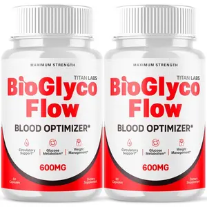 (2 Pack) BioGlyco Flow Advanced Blood Support Supplement Bio Glyco Flow 120 Caps