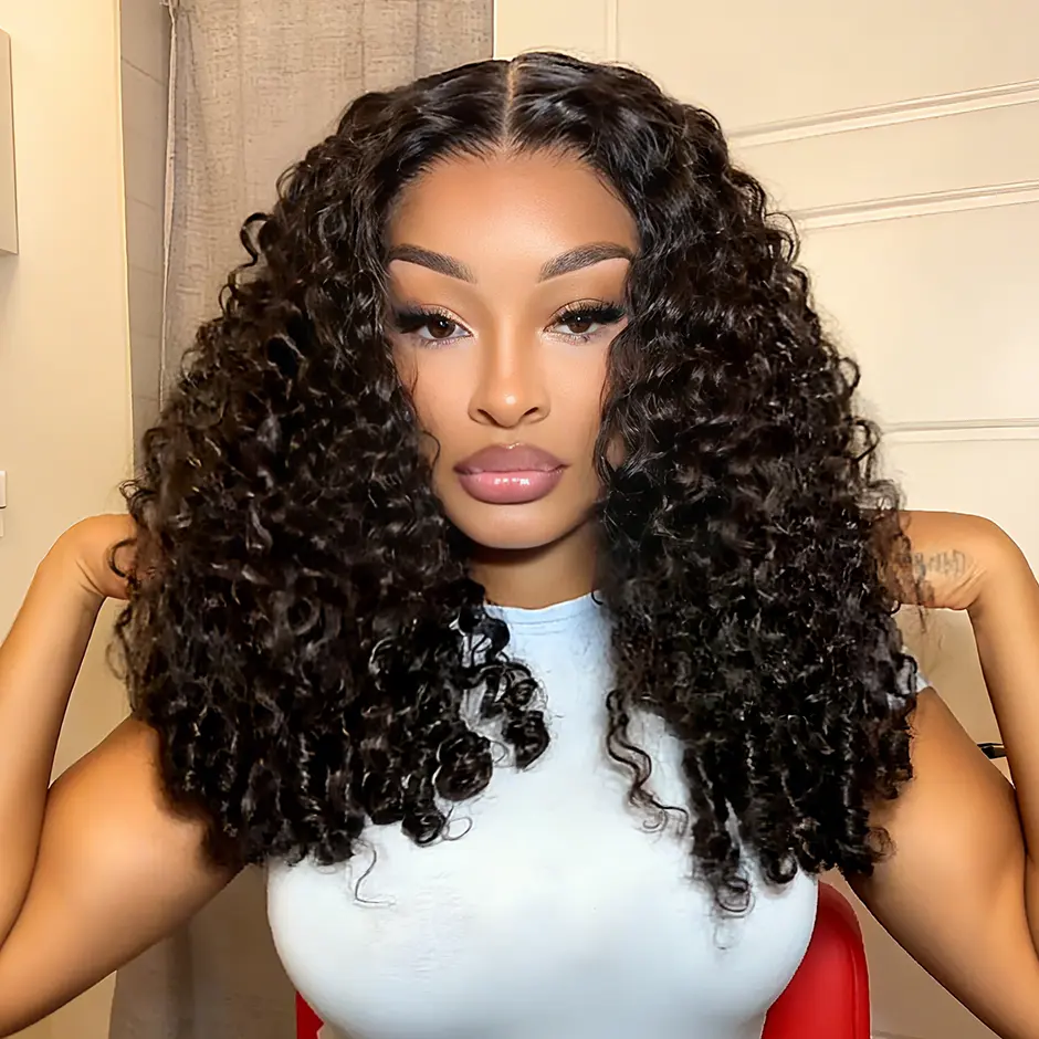 【NEW IN】FORGIRL FOREVER 9x6 T Part Burmese Curly Wig Bleached Knots Wear Go Glueless Wig With Drawstring Effortless Install Pre-Cut HD Lace Frontal Wig Beginner Friendly