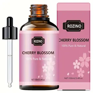 Cherry Blossom Essential Oil 100% Pure Natural Concentrated Oil for Skin Care Bath Massage DIY Soap Candle Perfume Making Aromatherapy