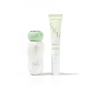 SKNBODY CryoReset Eye Duo System – Cooling Eye Wand and Eye Cream Set, Under Eye Massager with Gentle Vibration, Refreshes Tired Eyes and Helps Reduce Puffiness