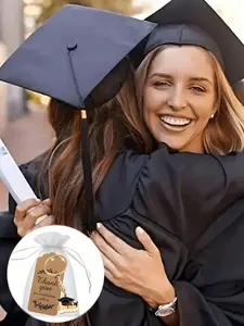 Graduation Commemorative Keychain, Metal Inspirational Keychain with Thank You Card, Unisex 2026 Graduation Keychain, Carnival Theme, Rectangular