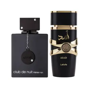 Lattafa Asad & Armaf Club de Nuit Intense Men Fragrance Bundle for Men (2-Piece Set)