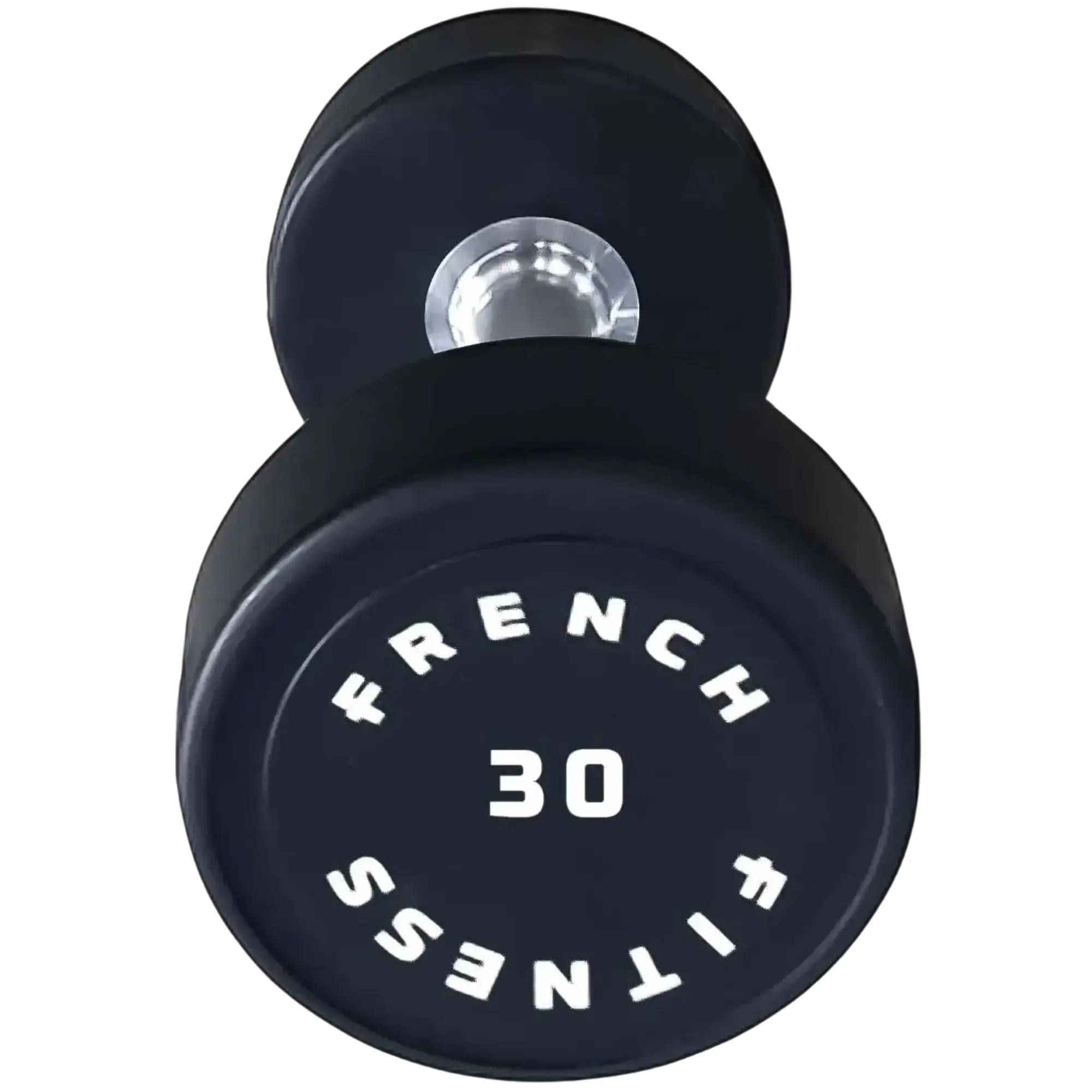 French Fitness Urethane Round Pro Style Dumbbell 30 lbs - Single (New)