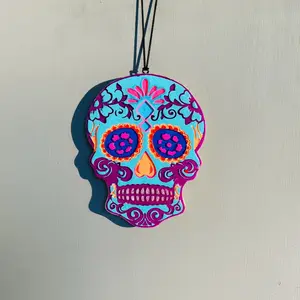 Sugar Skull Scented Car Freshie