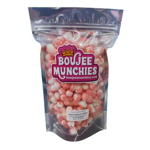Boujee Munchies Freeze Dried Watermelon Crunchies XL - Bold Summer Burst Chewy Treats Coated with Sweet Juicy Flavor Made in USA candy bag satisfying