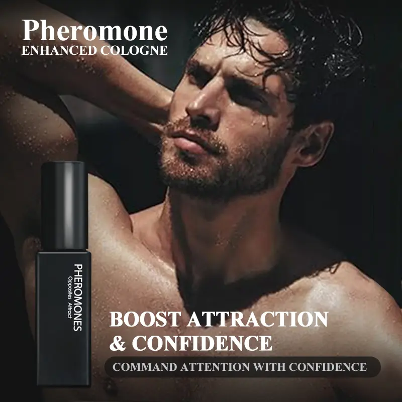 Pheromone Perfume for Men, Long-Lasting Aromatic Fragrance to Enhance Charm, Cologne with Woody & Citrus Scent, 5ml Single Item, Fragrance Perfumes, Long Lasting Fragrances