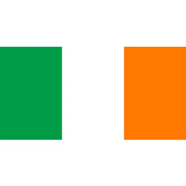 Ireland Sticker Flag It Vinyl Car Decals 2.5" x 4" Green and Orange