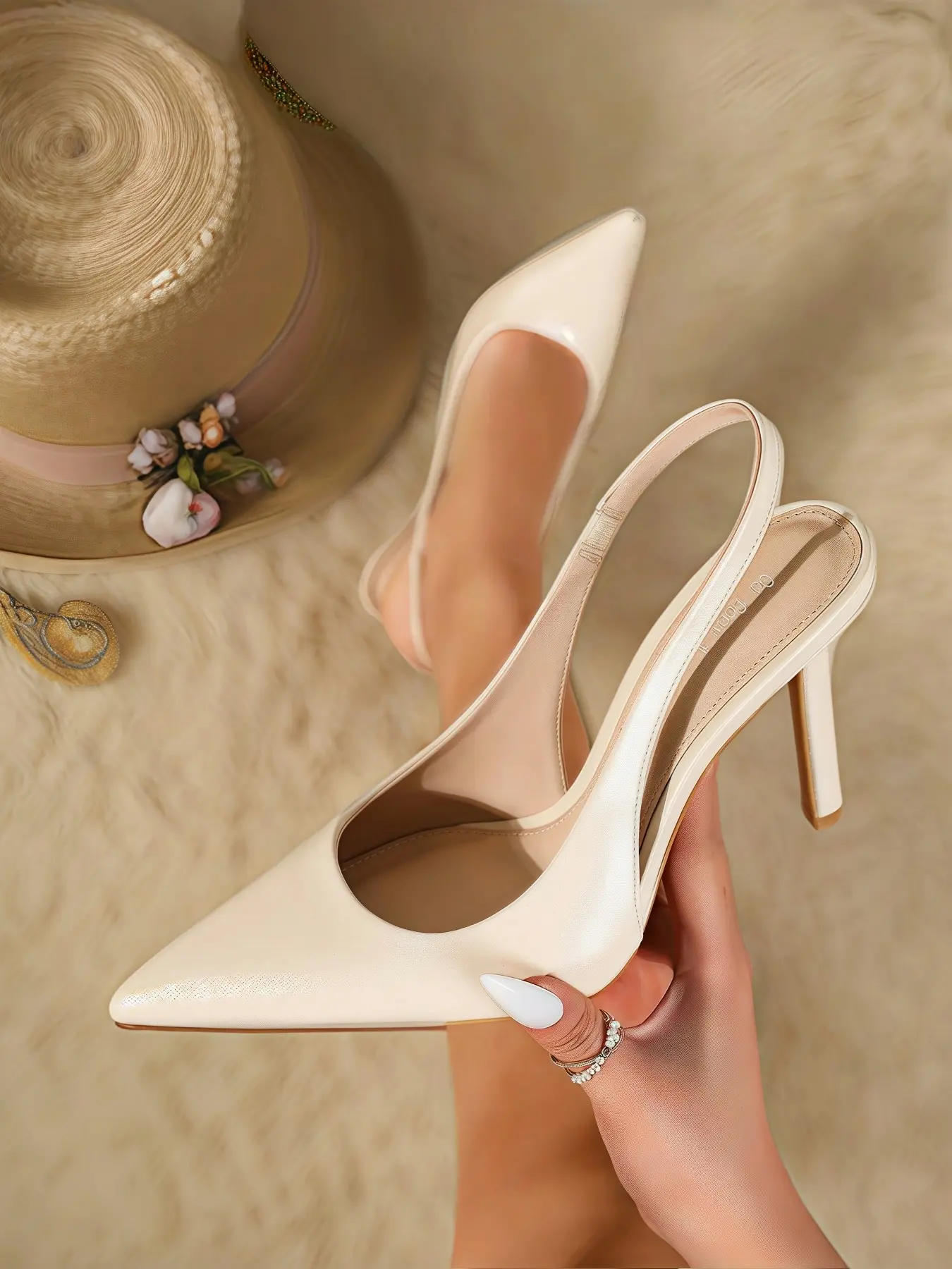 Women's Elegant Stilettos, Pointed Toe Patent Leather Heeled High Heels, Slip-On Sexy Shoes for All Seasons, Versatile Fashion Footwear, Elegant Party Shoes, Date Night Footwear