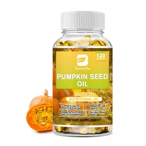 BEWANTS Pumpkin Seed Oil Capsules- Pumpkin Seed Oil Supplement for Hair Support, Skin Support, Men's Wellness, Urinary Wellness Support, 30-Day Supply