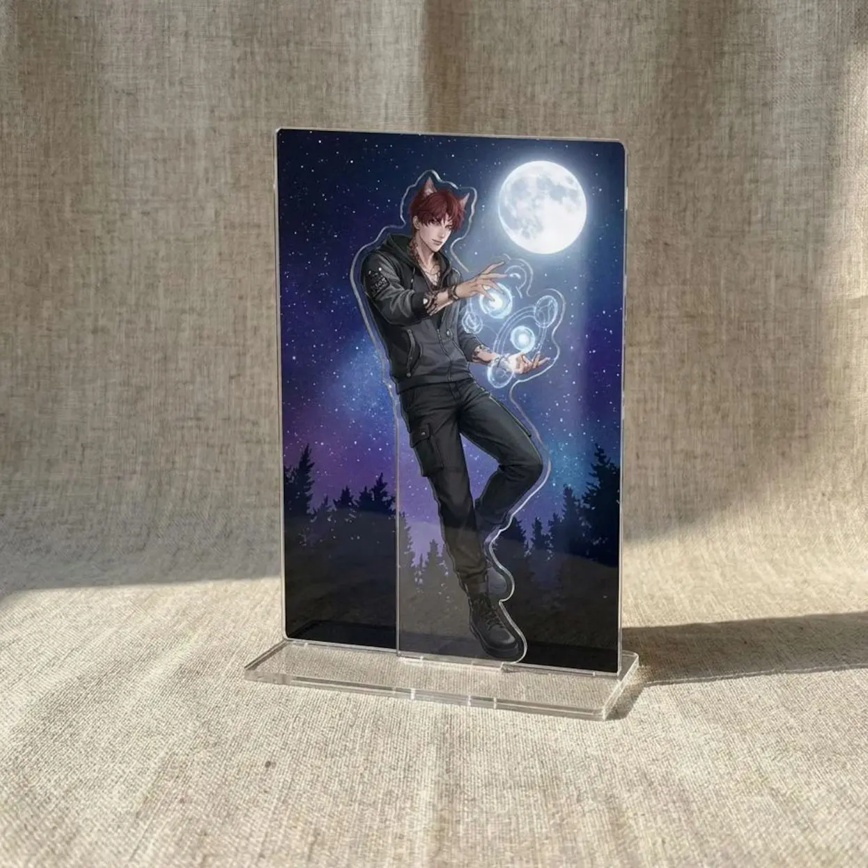 Love and Deepspace Valko Acrylic Standee |  New Male Lead Werewolf Figure | Cute Anime 3D Acrylic Plate Desk Decor | Kawaii Gamer Gift