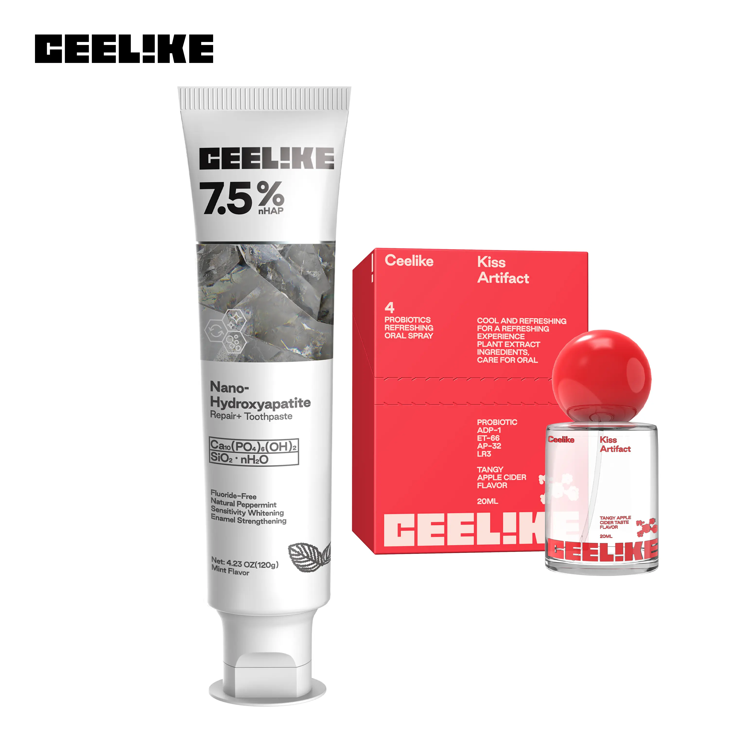 7.5%nHAP Toothpaste+Apple Vinegar Oral Spray