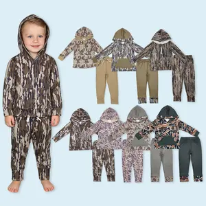 Camouflage kids boy hunting season hoodie outfits
