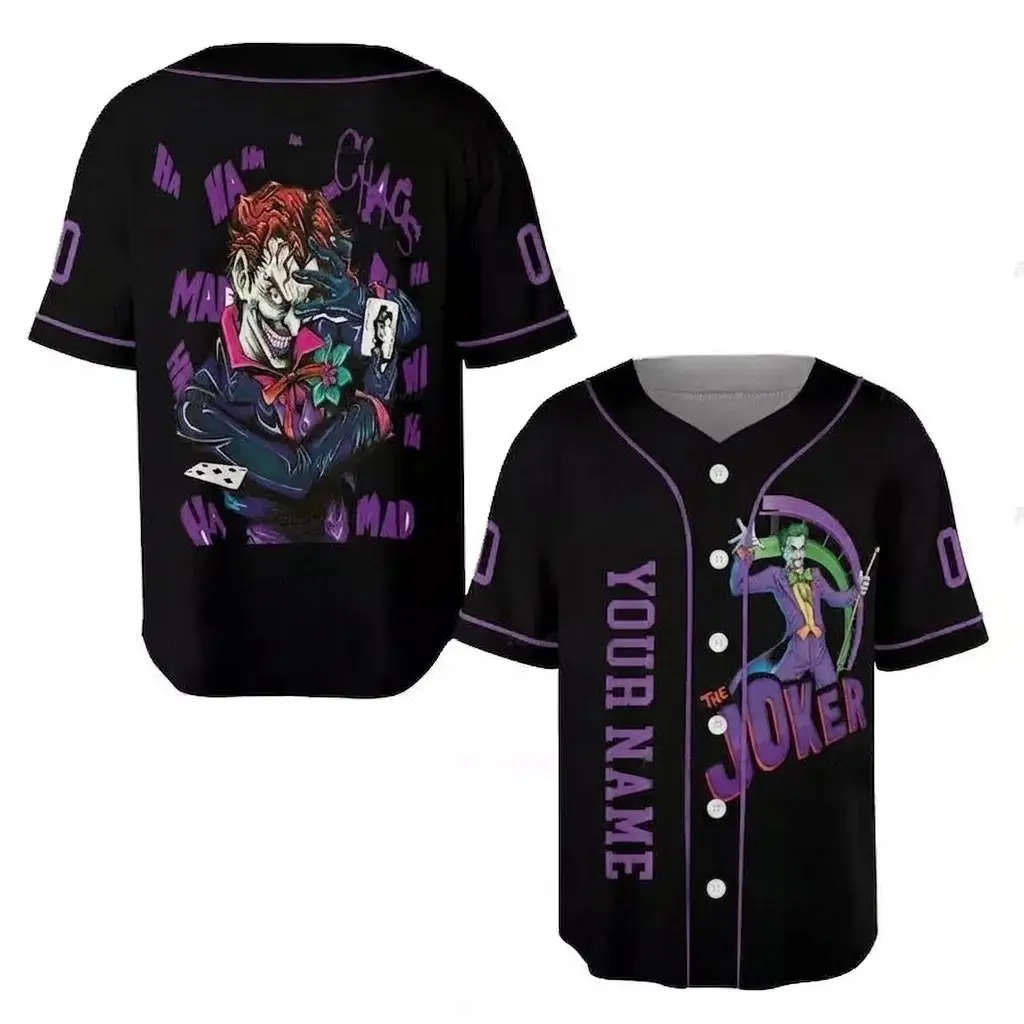 Personalized The Joker Hahaha Why So Serious 3D Baseball Jersey Shirt Best Price