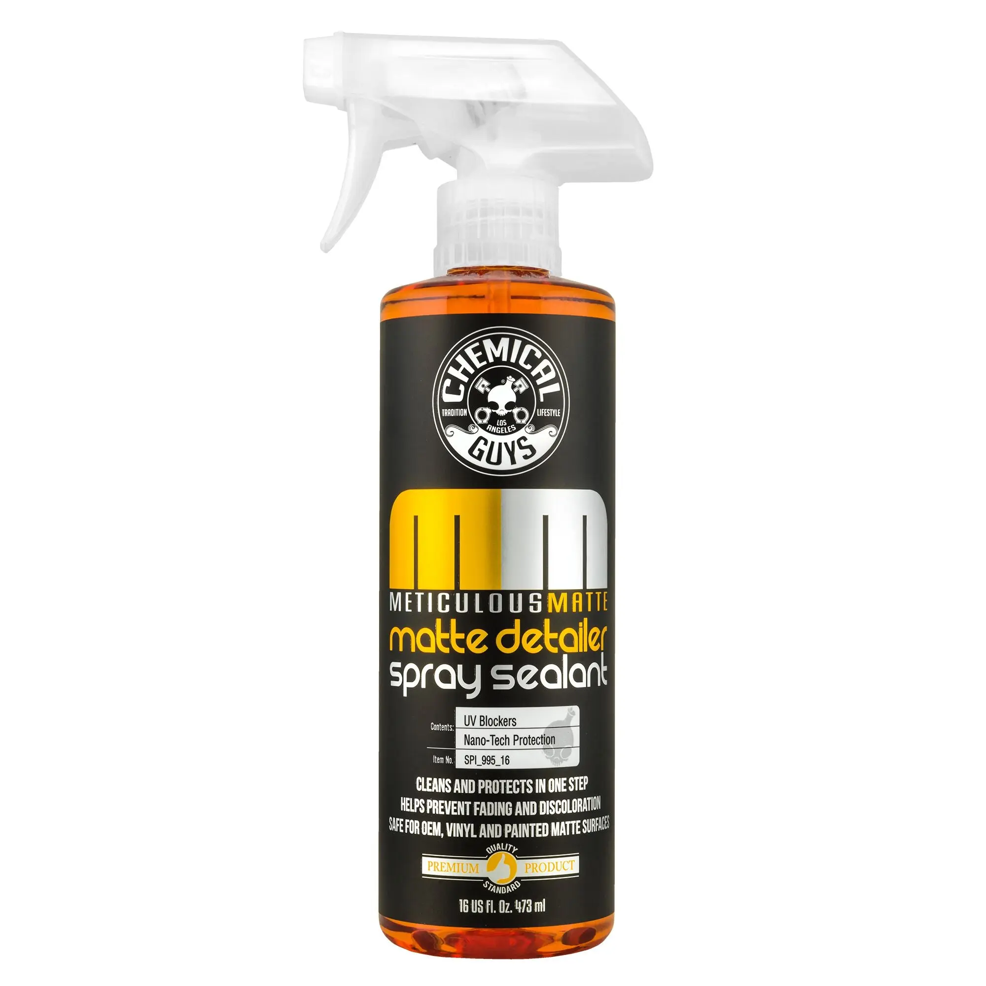 Chemical Guys Meticulous Matte Detailer Spray & Sealant - Car Detailing Chemicals, Paint Sealant for Matte Surfaces, Quick Cleaning, Crisp Finish, Car Paint Sealant