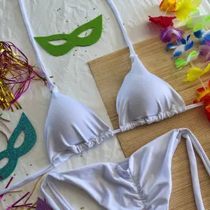 Brazilian Bom Bom - White Bikini Set