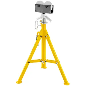 【Spotlight Day】VEVOR 0.5-12 inch Roller Pipe Stand Adjustable Height 32\"-55\" Pipe 2500Lb Capacity Jack Stands Folding Portable High Folding Pipe Stand with Roller Head Fold A Trailer Jacks