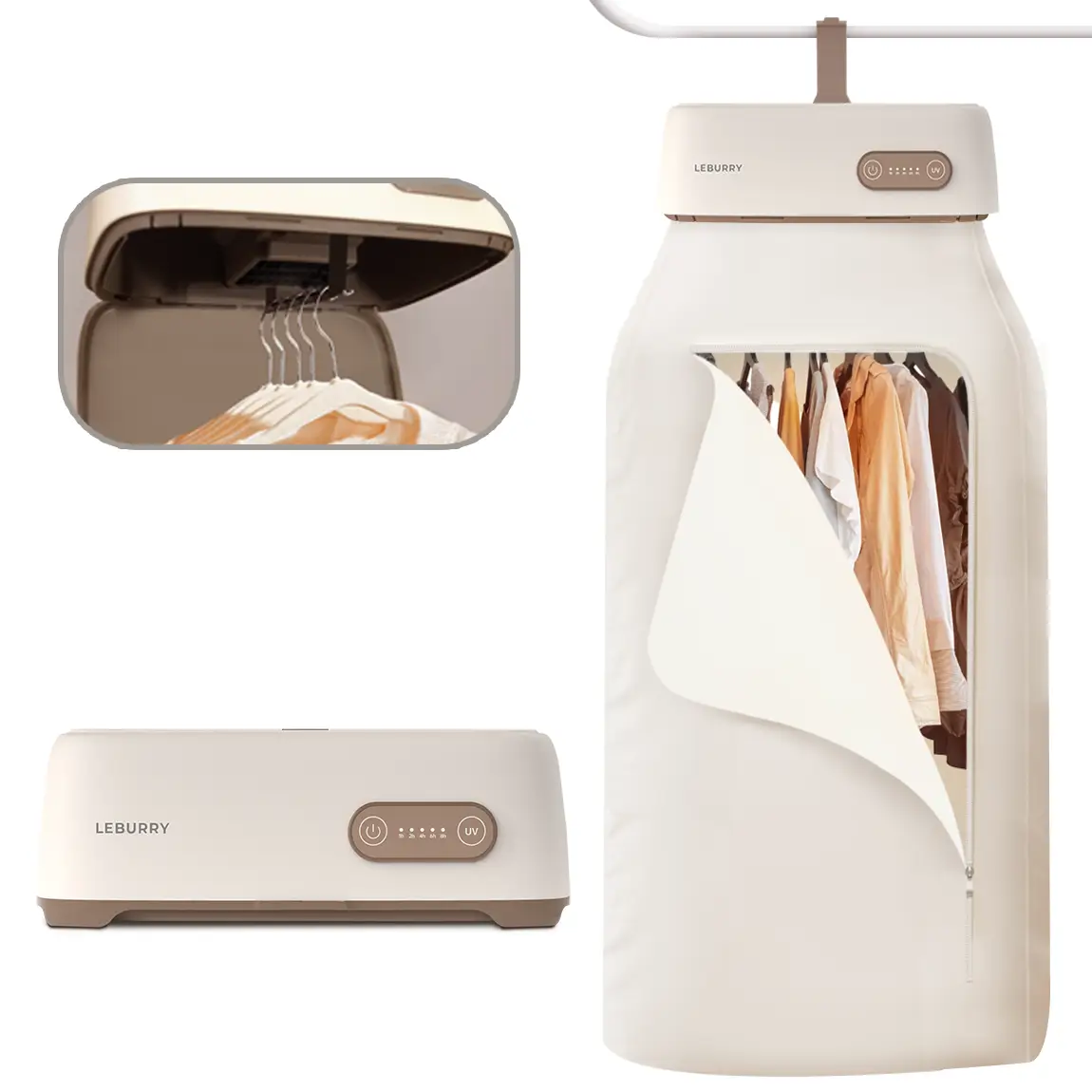 Portable Clothes Dryer for Laundry, Baby Clothes, Underwear, Socks - With UV Light