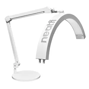 Neatfi Half Moon LED Table Lamp for Estheticians & Nail Techs – 2,500 Lumens | 5 Light Modes | Adjustable Swing Arm | Professional Task Lamp for Manicure, Facial, Waxing, Threading & Tattoo