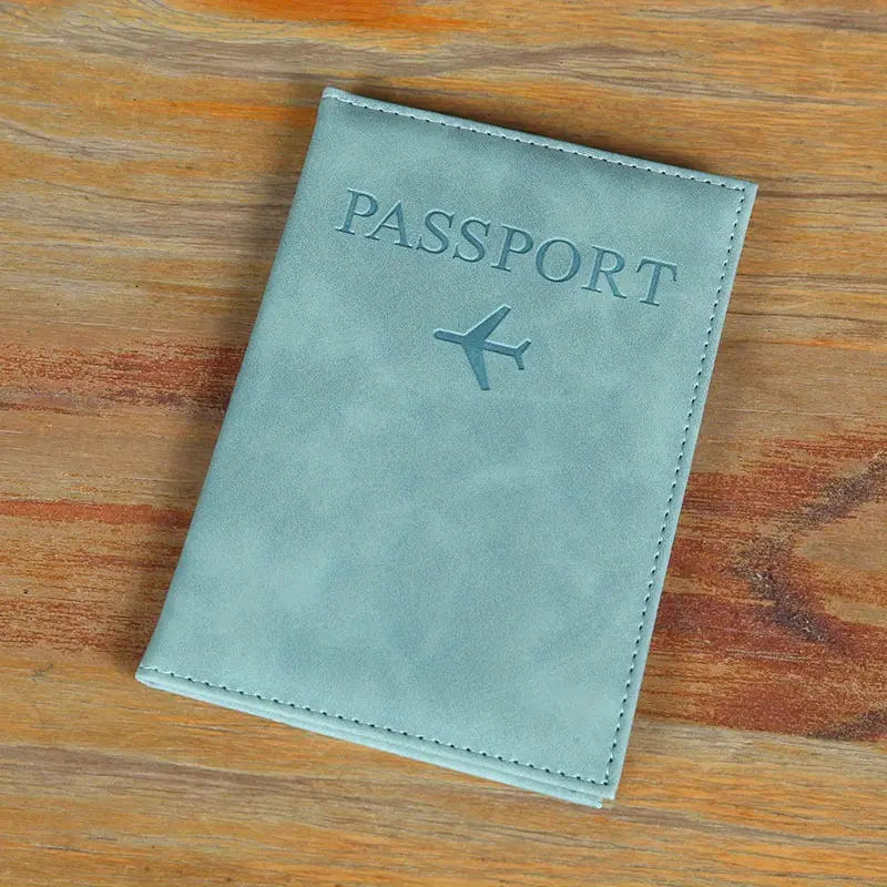 PU Simple Passport Protector Passport Holder Ticket Holder Passport Cover Travel Essentials Travel Accessories