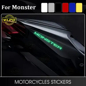 Cool Motorcycle Monster Sticker Set, 2 Pieces, Fits Stationery, Purses, Small Accessories, Daily Use, Attractive Cool Style