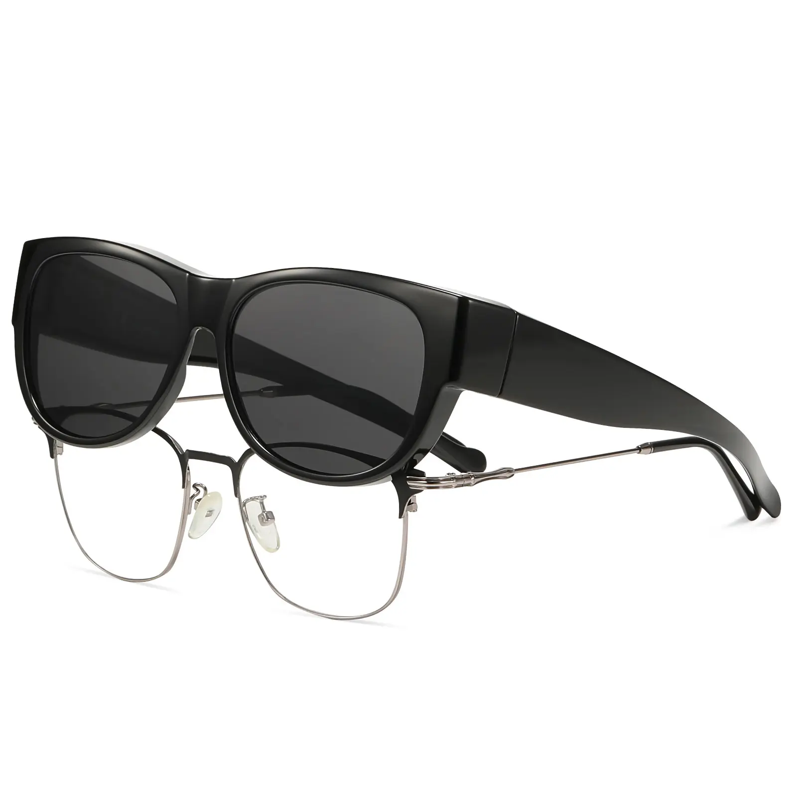 M Size Black Frame Grey Lens