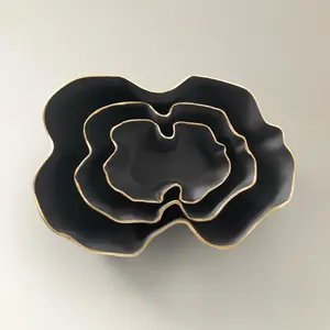 Z Gallerie Lava Decorative Nesting Bowl Tableware Set Kitchenware Ceramics Saladbowl