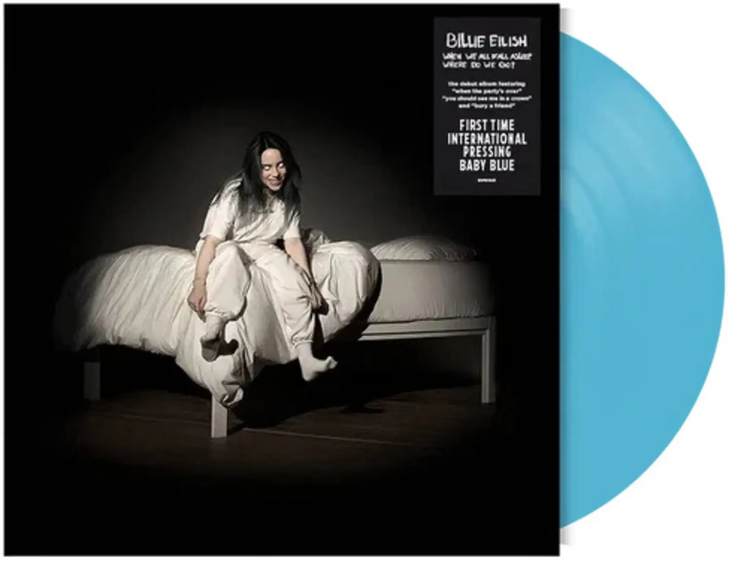Billie Eilish - When We All Fall Asleep Where Do We Go - Limited Baby Blue Colored Vinyl  [VINYL RECORD - LP] Blue, Colored Vinyl, Ltd Ed, UK - Import
