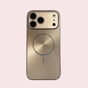 Ice Crystal Glitter Magnetic Smartphone Case - Shiny Back Plate Protection for IP 17/16/15/14/13 Pro Max, Customized Handheld Cover with Manufacturer Warranty (Mobile Phone Accessory for Devices)