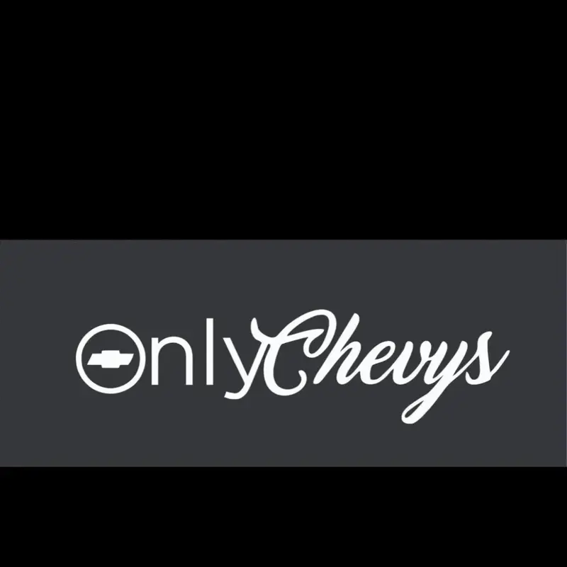Onlychevys High-Quality Long-Wearing Vinyl Decorative Decal - 7in Car Sticker, Vehicle Exterior Decoration, Chevy Accessories, Lasting Vinyl Look, Easy DIY Apply, Bold Chevy Mark, Car Exterior Accessory