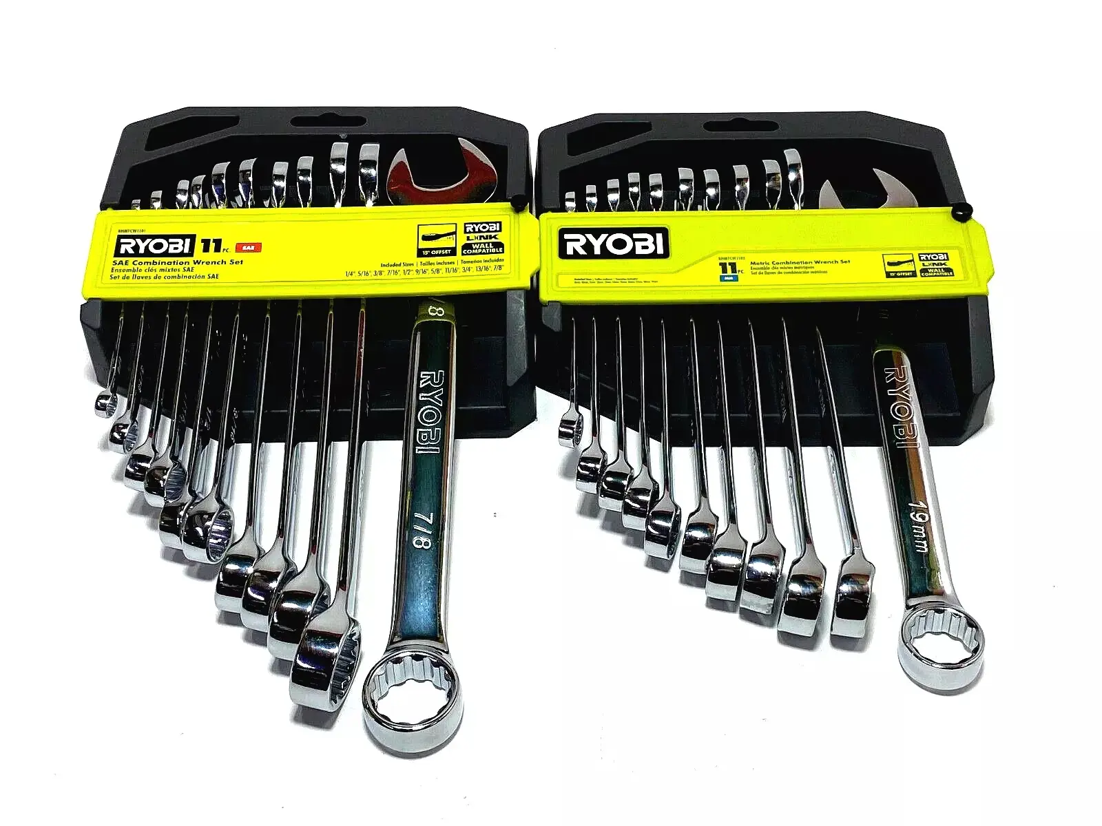 Ryobi 22 PC. SAE & Metric Combination Wrench Set