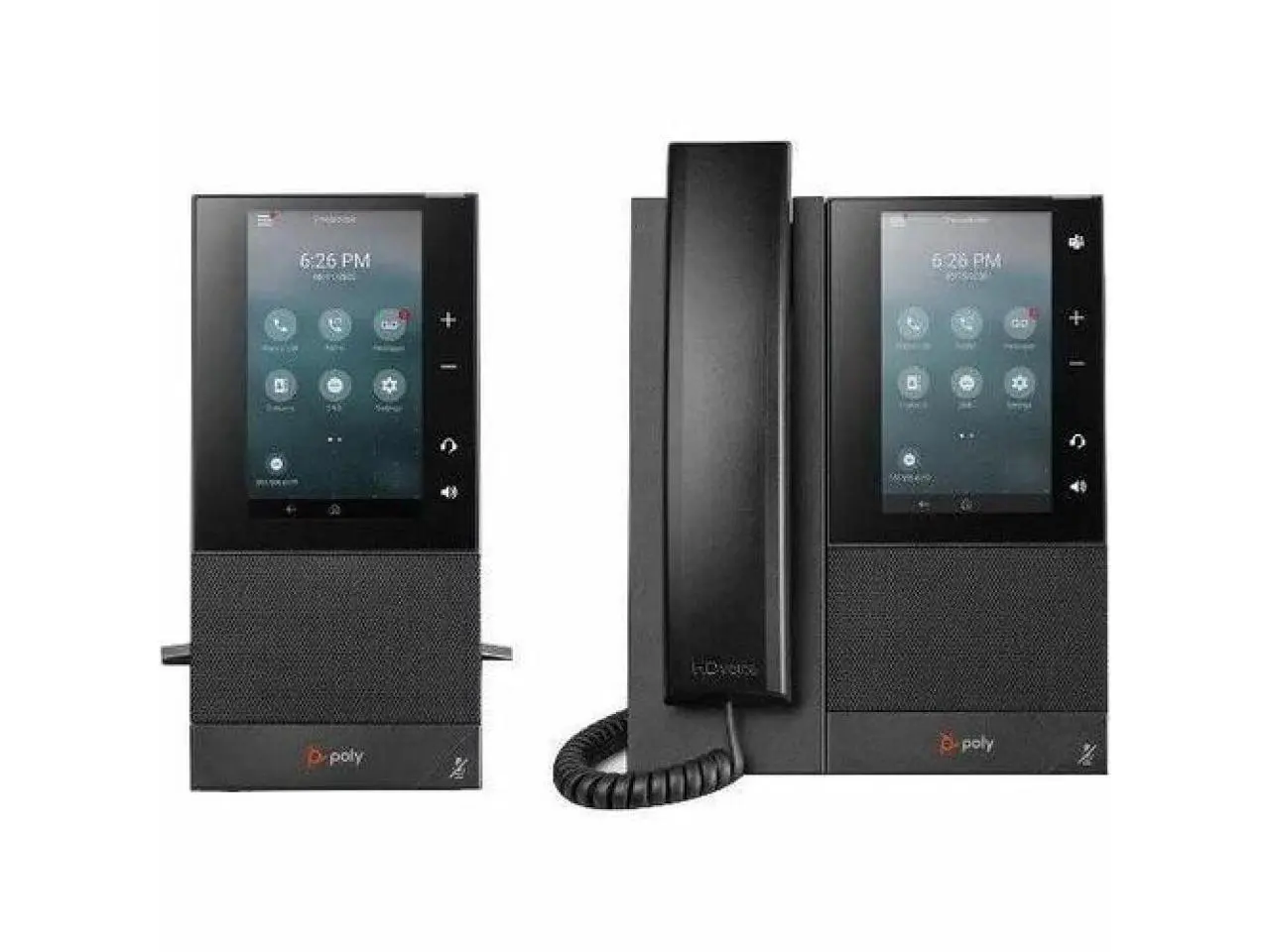 HP Poly CCX 505 IP Phone and PoE enabled, Corded/Cordless Desktop phone, Black | 82Z79AA