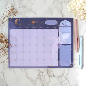 Sealestial Monthly Planner | Cosmic Sea Creature Themes | Galaxy Night Sky Monthly To-Do List and Agenda Chart