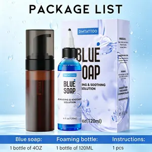 DM Algae Tattoo Cleaning Soap Concentrated Large Bottle Tattoo Disinfectant Cleanser With Foaming Bottle