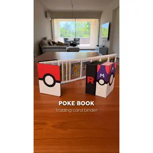 6 or 12 Page Toploader Card Binder – 3D Printed Trading Card Storage Book, Sliding Page TCG Album, Premium Card Display Organizer