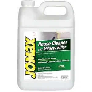 Zinsser Jomax 60101 House Cleaner and Mildew Remover, 1 Gallon - Home Siding Cleaner Concentrate - Safe for Outdoors