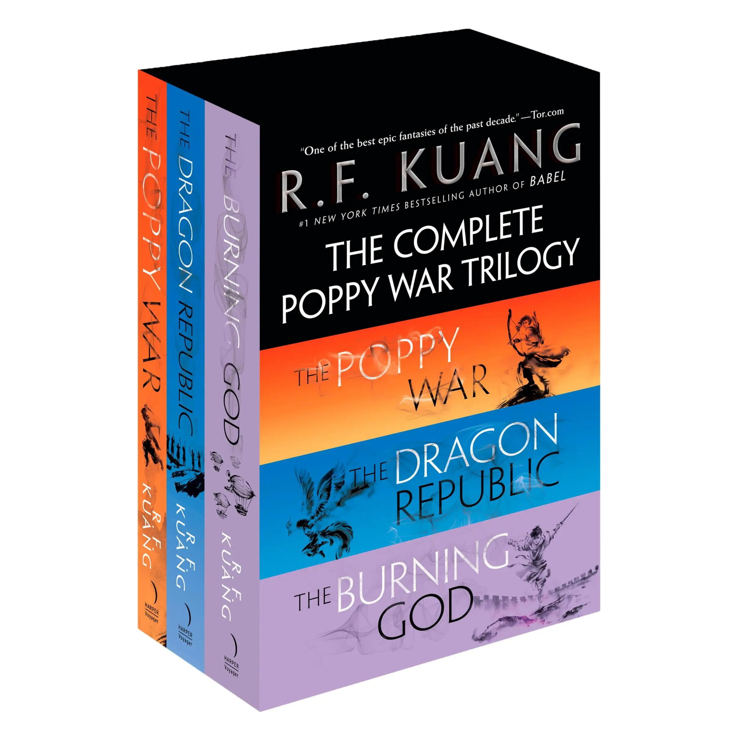 The Complete Poppy War Trilogy Boxed Set: The Poppy War / The Dragon Republic / The Burning God by R. F. Kuang [Paperback Book]