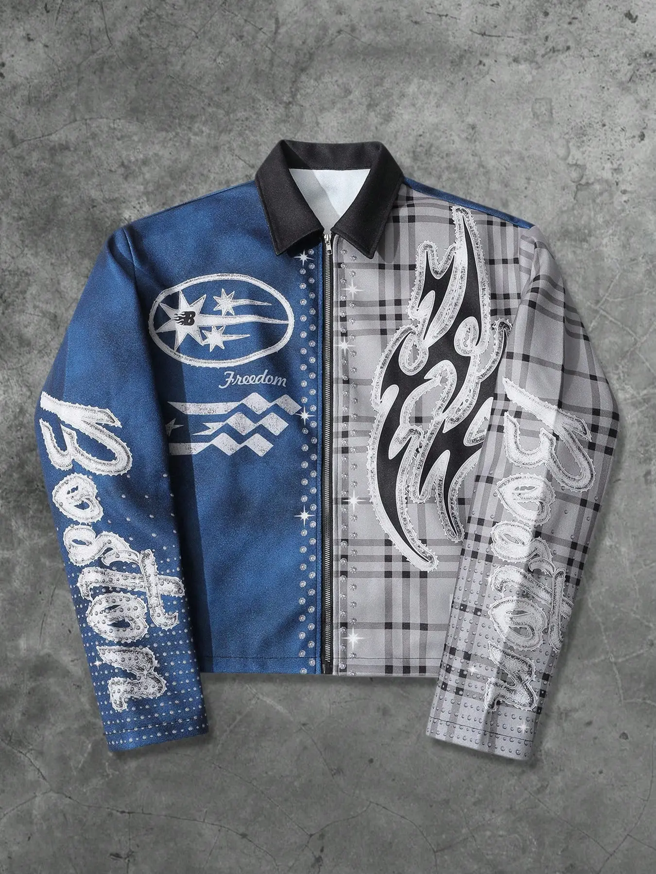 Men's Street Style Casual Colorblock Plaid Coat, Long Sleeve, Fitted Letter Pattern, Fall & Winter Fashion, Comfortable Daily Wear, Plaid Print Jacket, Plaid Print Coats, Casual Fitted Jackets, Colorblock Outerwear, Menswear