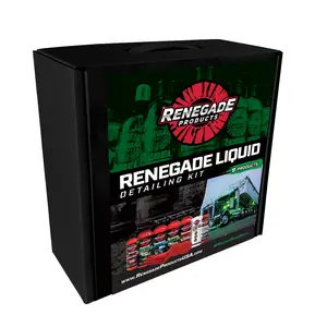 Renegade Products | Liquid Detailing Kit for Cars & Trucks – Wash, Wax, APC, Chrome Polish & Tire Seal