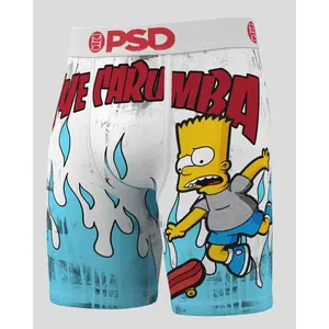 PSD Mens Aye Carumba Boxer Brief - Standard Length 7 Inch Inseam, Soft and Breathable Poly Blend Fabric