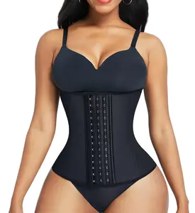 FeelinGirl Hook Latex Waist Trainer Waist Cincher Corset for Women Compression Fit Shapewear Womenswear Gorgeous Day  waisttrainer tummycontrol Lady Underwear Basic Comfortable Springtok