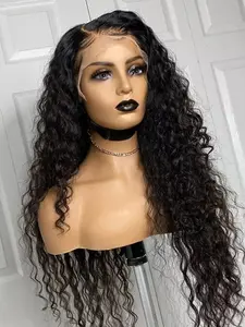 Soft No Glue Pre-Banked 26 Inch Long 180 Density Daily Curly Hair Wig, 13x4 Lace Front Full Cap, Heat Resistant