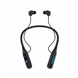MZYJBL-i58 Sweatproof Neckband Bluetooth Headphones 80hr Battery Mic Sports Ready Dual BT Audio Stereo Sound
