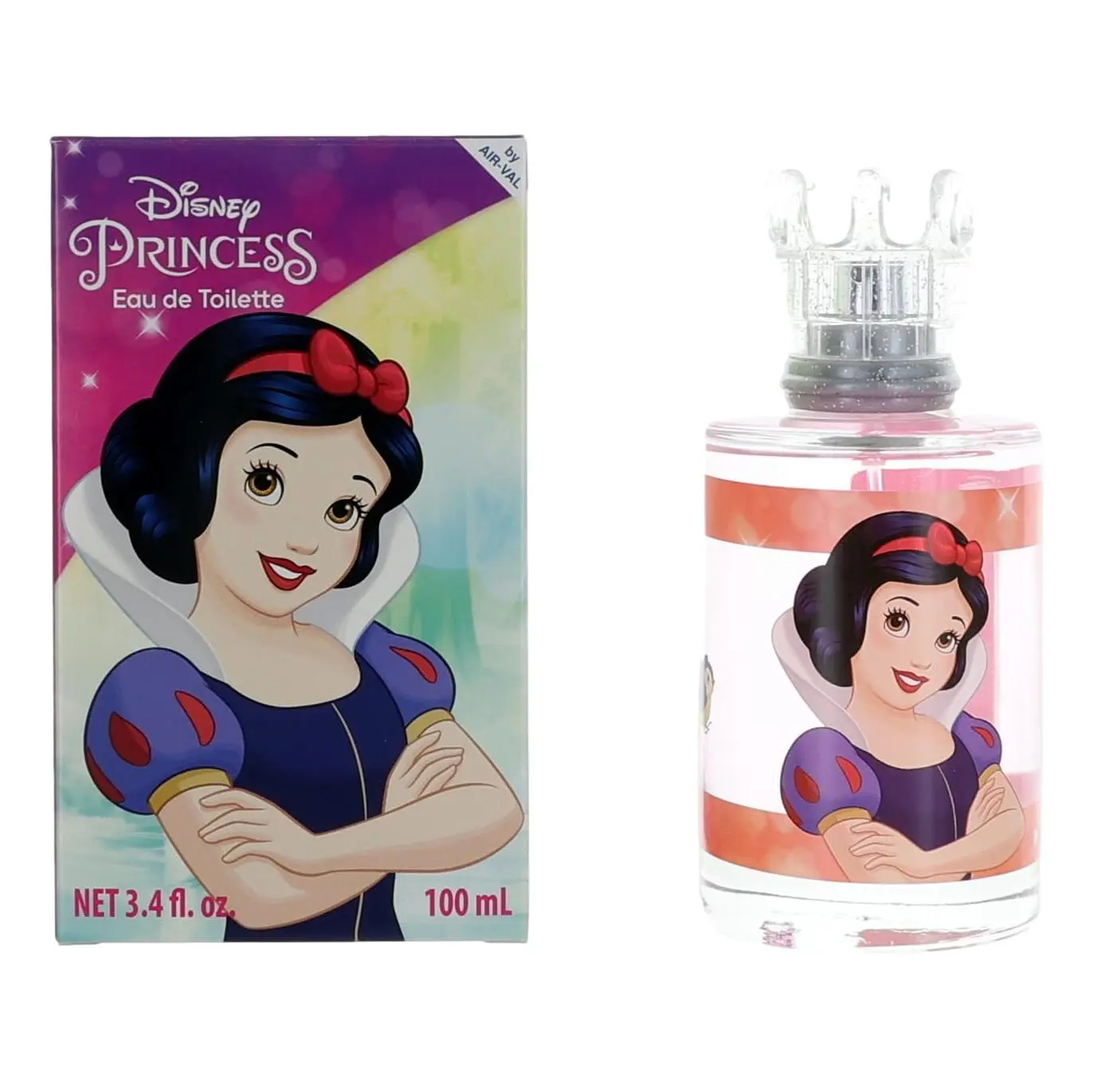 Disney Princess Snow White by Air-Val, 3.4 oz EDT Spray for Girls, 3 To 3.9 Fl Oz, Bottled Spray Women's Fragrance, Spray Bottle, 3.4Oz